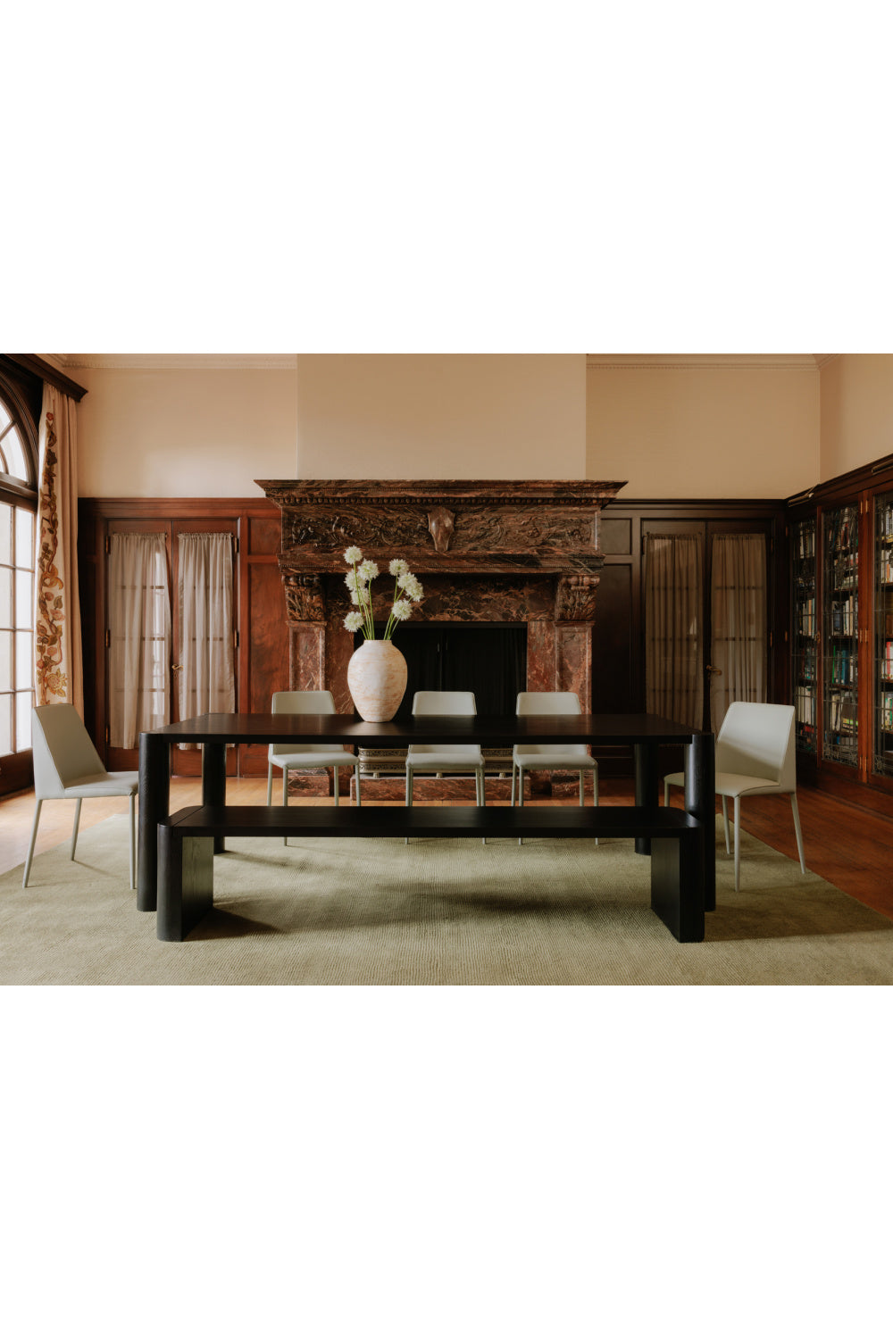Modern European furniture - Black Oak Dining Table - www.oroa.com | Oroa.com