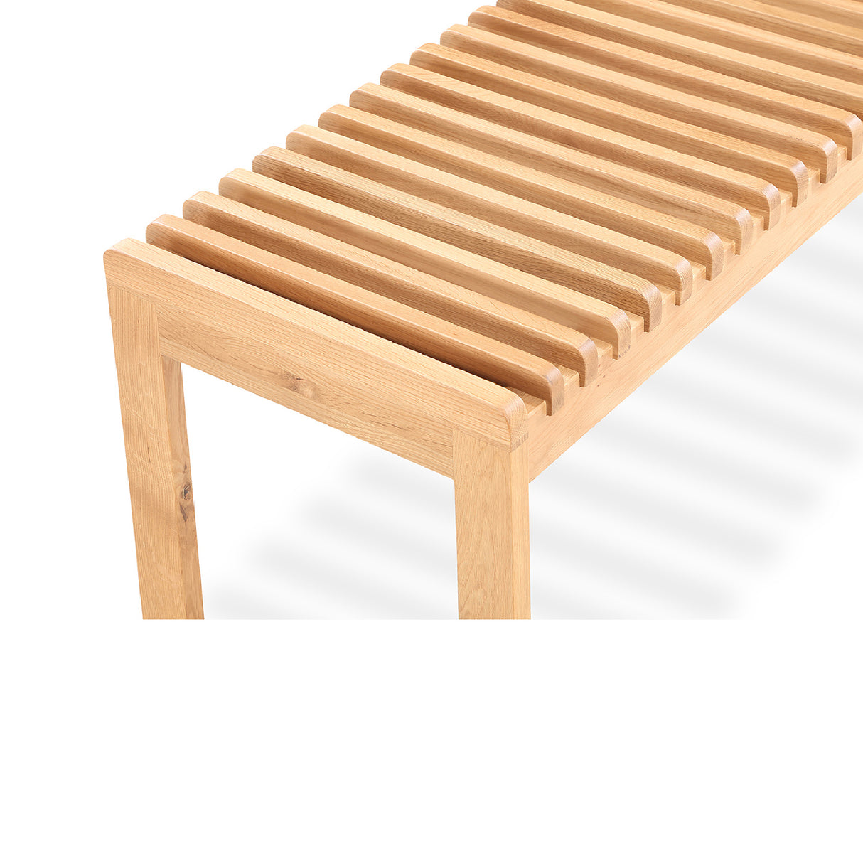 Modern European furniture - Solid Wood Slatted Bench - www.oroa.com