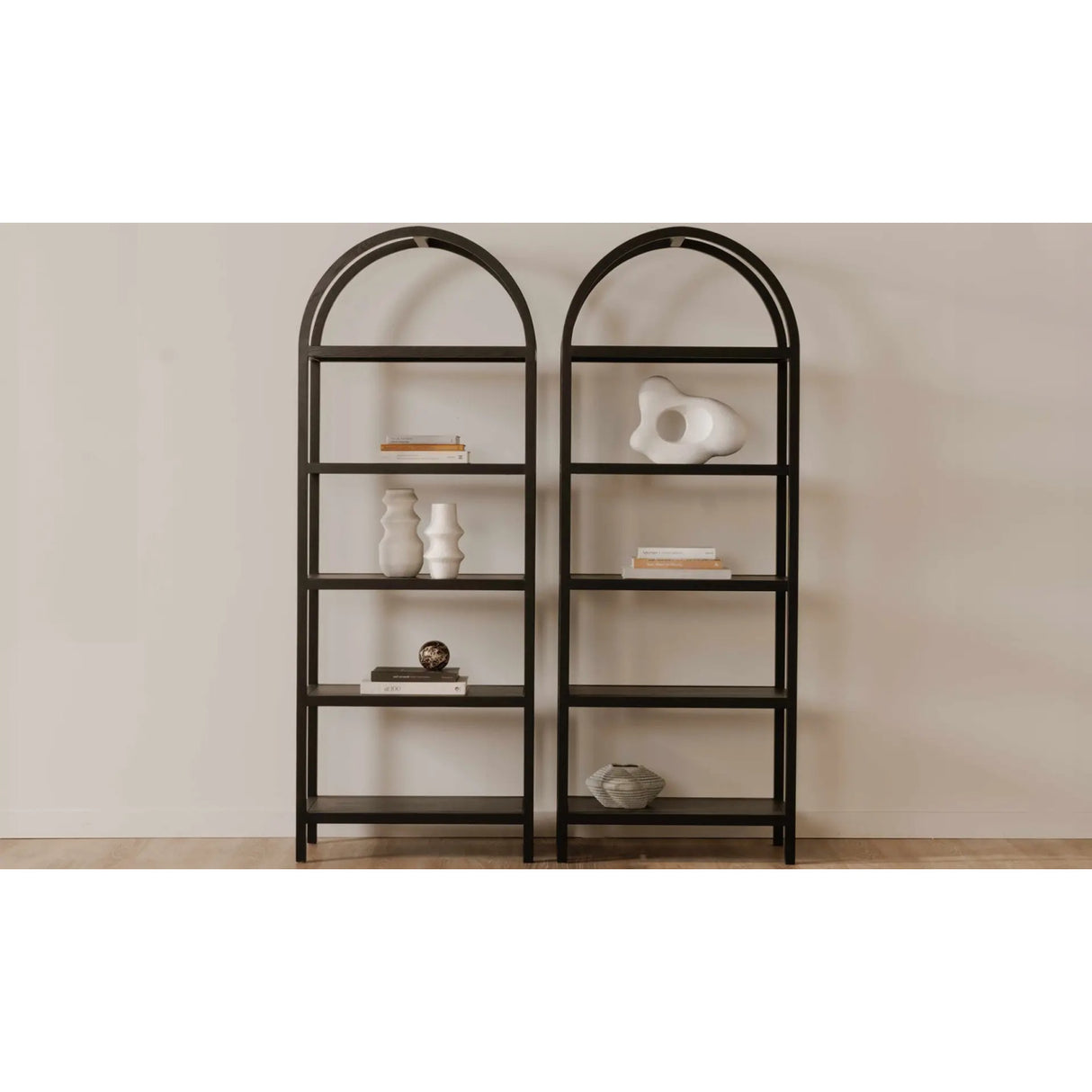 Modern European furniture - Solid Oak Arched Bookcase - www.oroa.com | Oroa.com