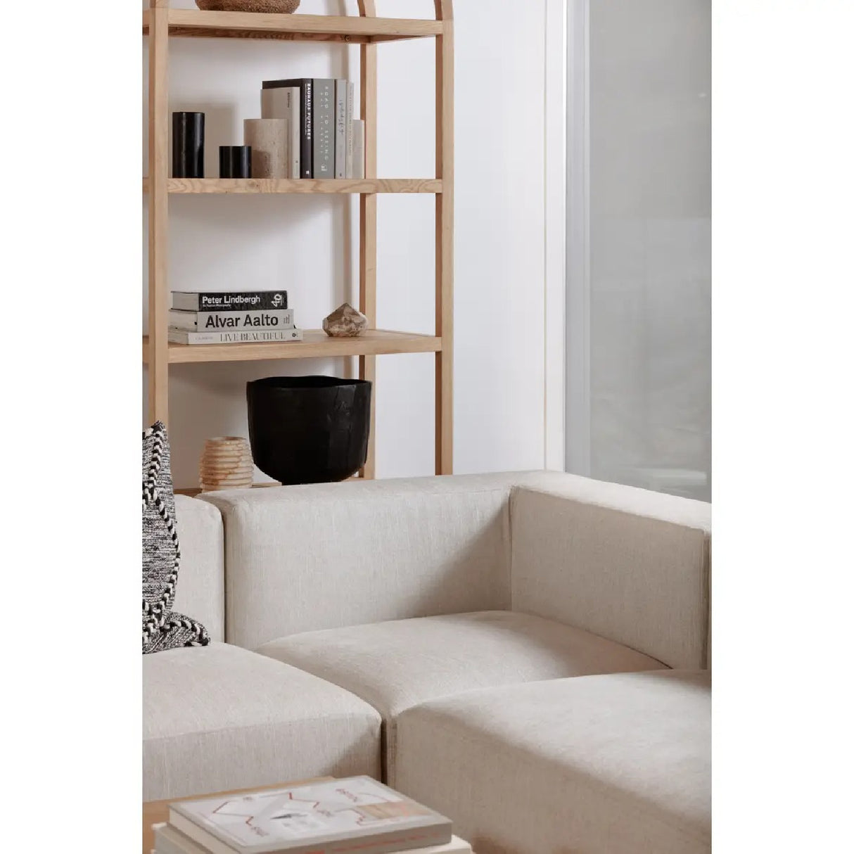 Modern European furniture - Solid Oak Arched Bookcase - www.oroa.com | Oroa.com