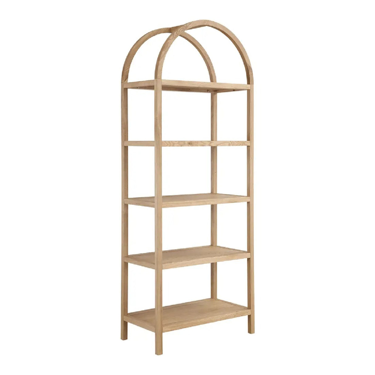 Modern European furniture - Solid Oak Arched Bookcase - www.oroa.com | Oroa.com
