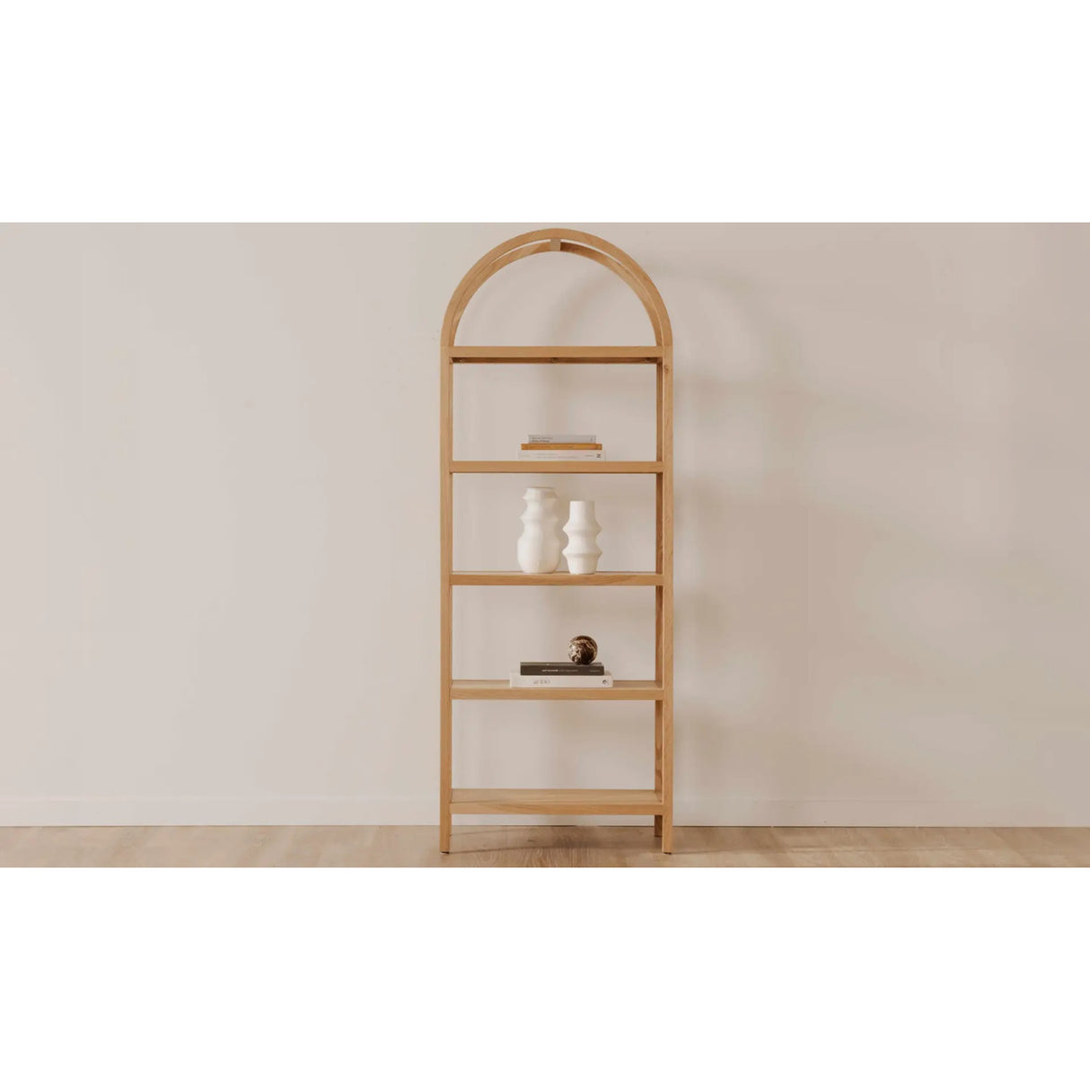 Modern European furniture - Solid Oak Arched Bookcase - www.oroa.com | Oroa.com