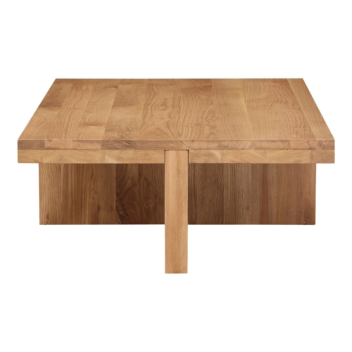 Modern European furniture - Oak Cross-Base Rectangular Coffee Table - www.oroa.com | Oroa.com