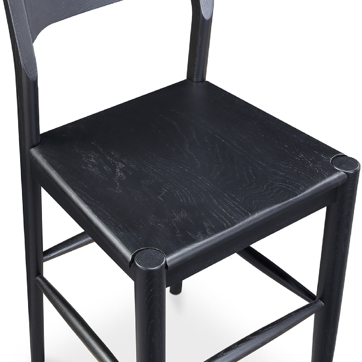 Modern European furniture - Solid Wood Open-Back Bar Stool - www.oroa.com | Oroa.com