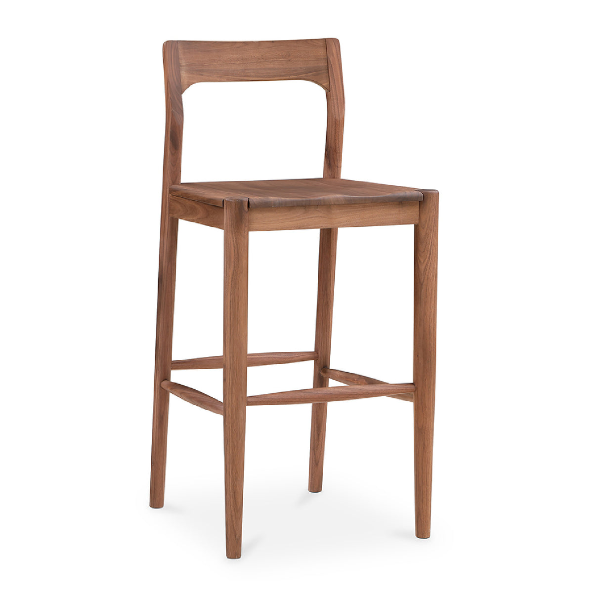 Modern European furniture - Solid Wood Open-Back Bar Stool - www.oroa.com | Oroa.com
