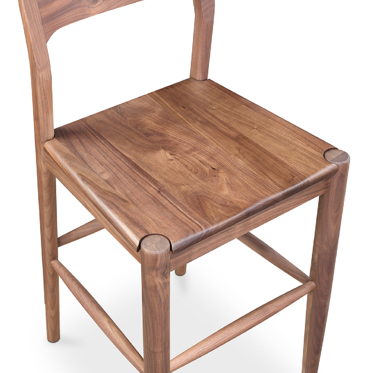 Modern European furniture - Solid Wood Open-Back Bar Stool - www.oroa.com | Oroa.com