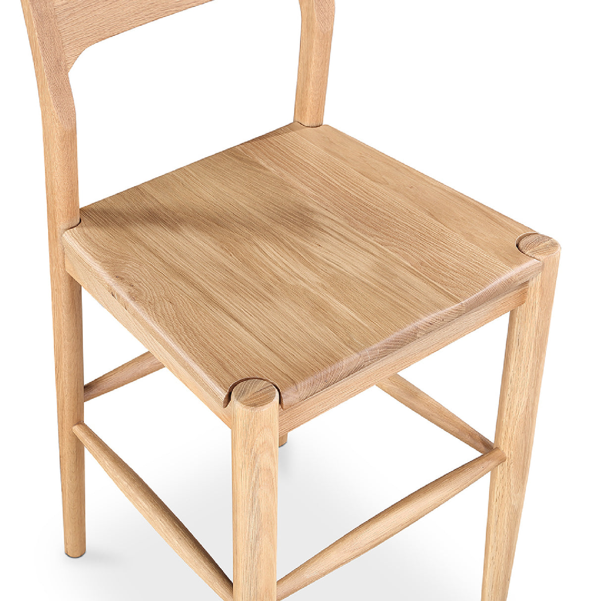 Modern European furniture - Solid Wood Open-Back Bar Stool - www.oroa.com | Oroa.com
