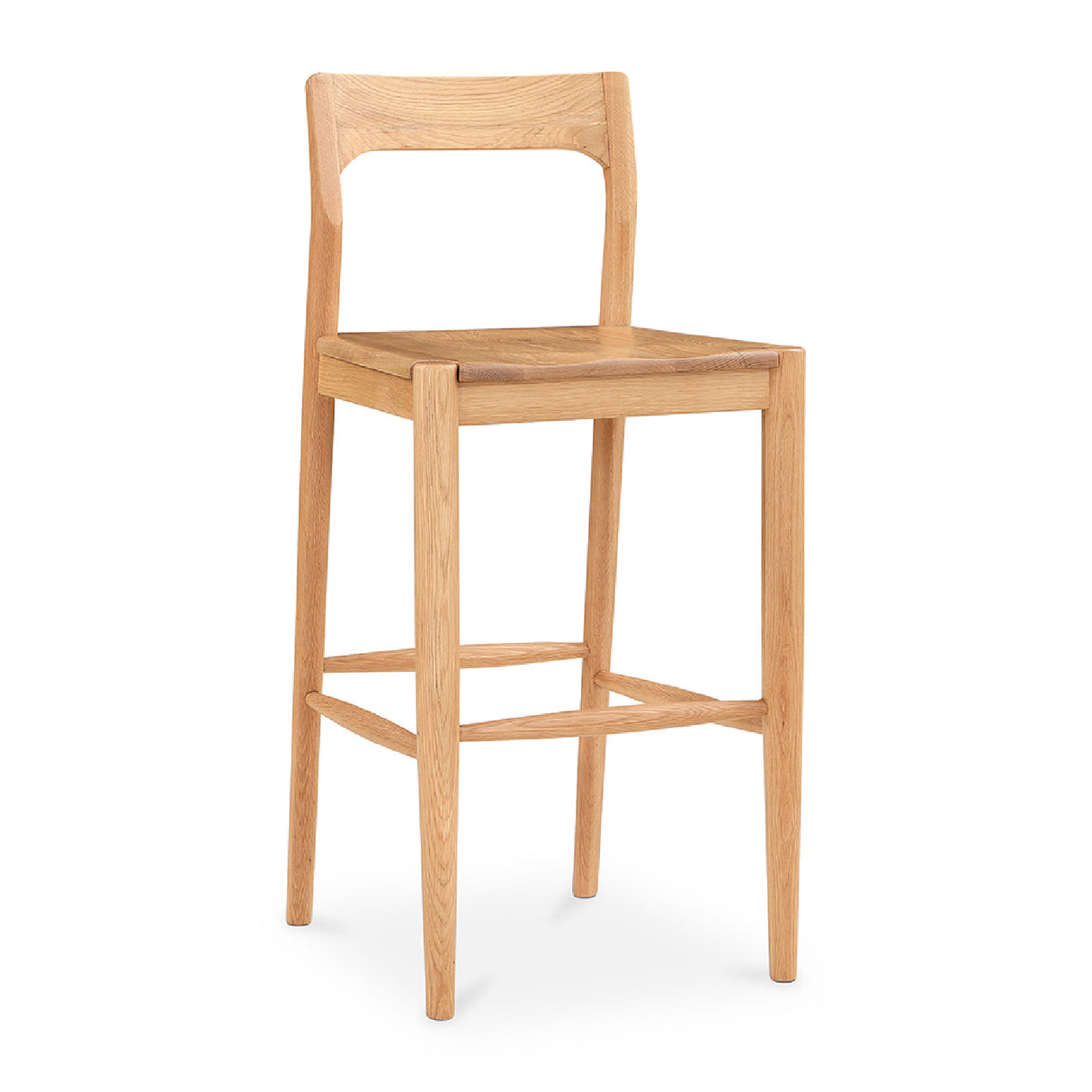 Modern European furniture - Solid Wood Open-Back Bar Stool - www.oroa.com | Oroa.com