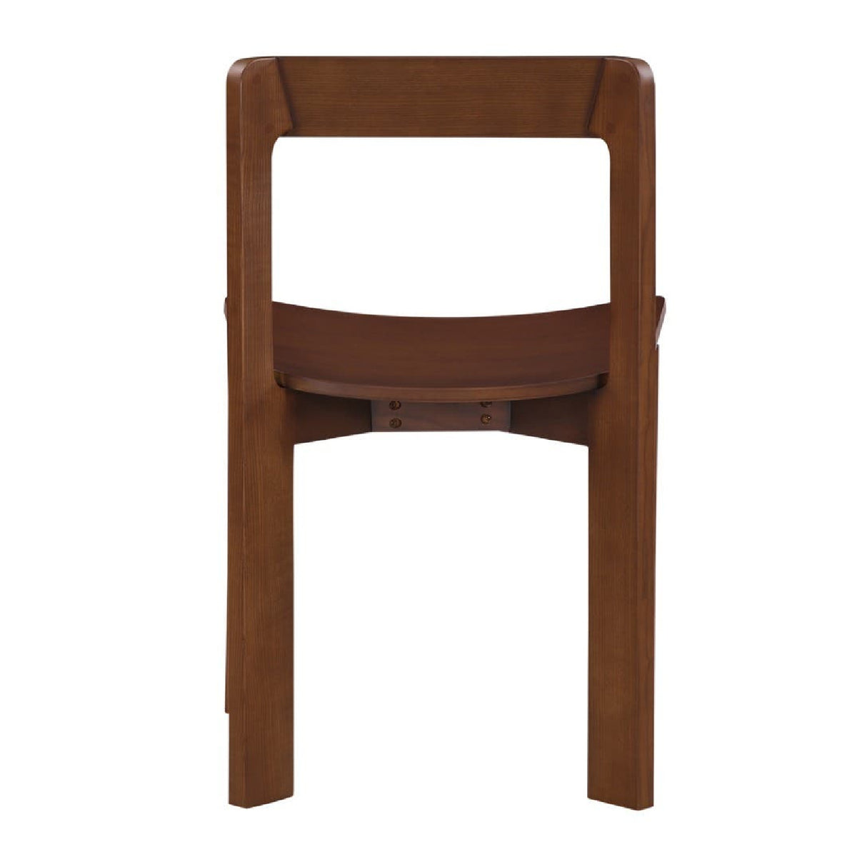 Modern European furniture - Brown Wooden Dining Chairs (2) - www.oroa.com