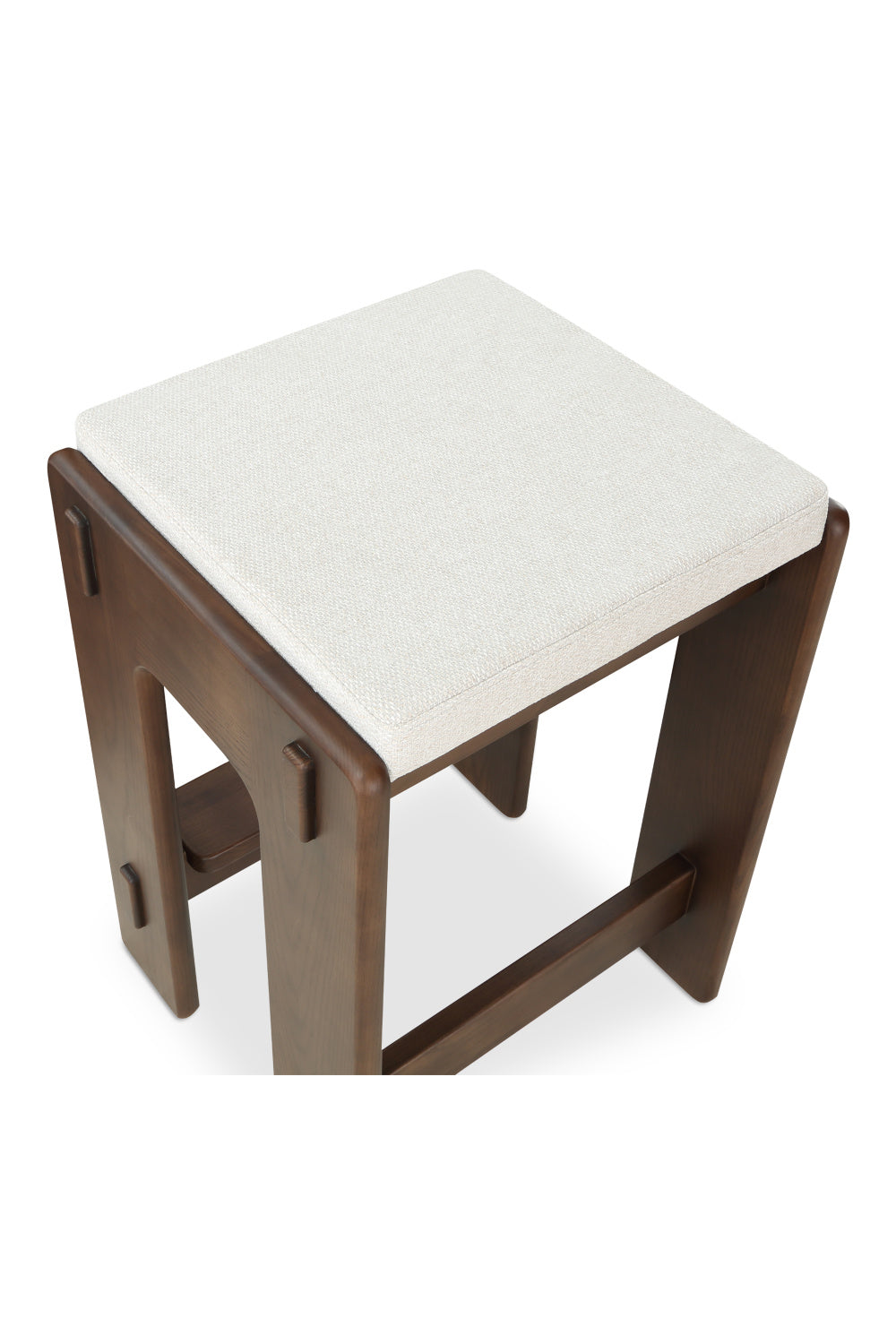 Modern European furniture - Wooden Padded Seat Counter Stool - www.oroa.com