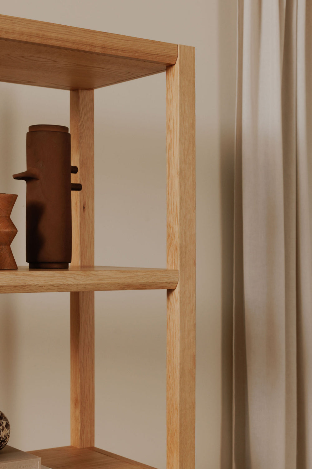 Oak Veneer Wood Bookcase | Nolan | Oroa.com