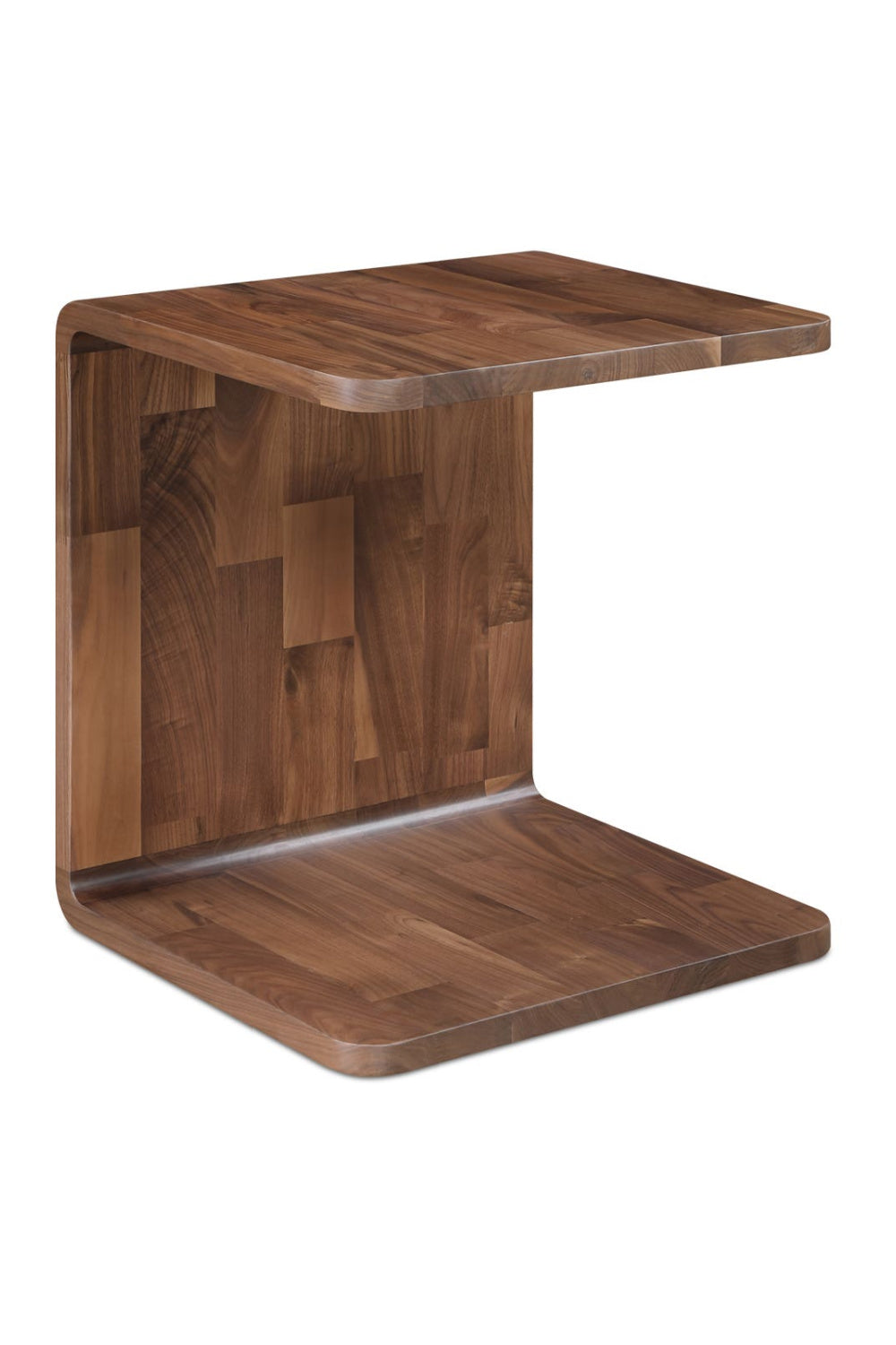 Modern European furniture - C-Shape Oak Side Table - www.oroa.com | Oroa.com