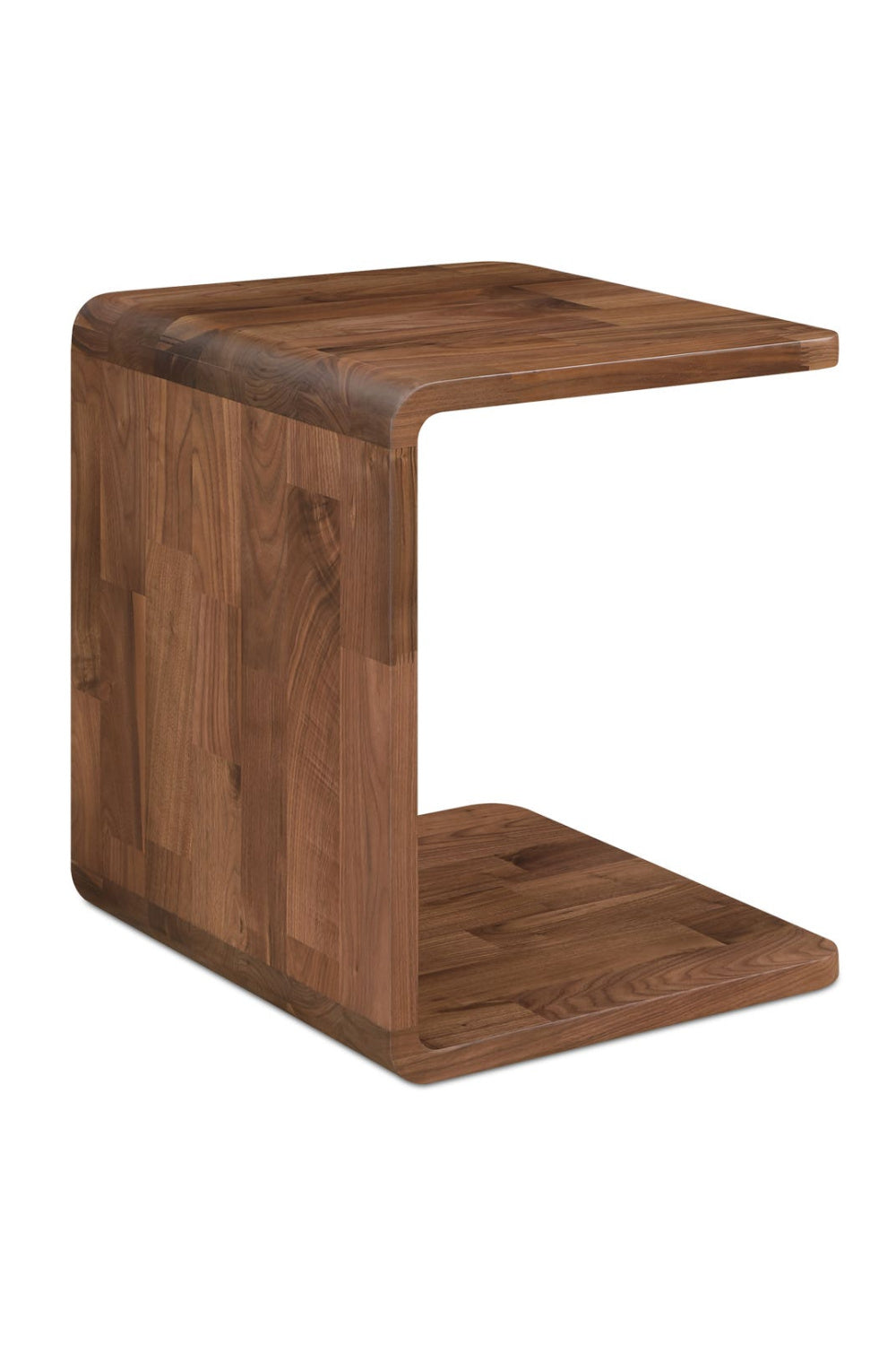 Modern European furniture - C-Shape Oak Side Table - www.oroa.com | Oroa.com