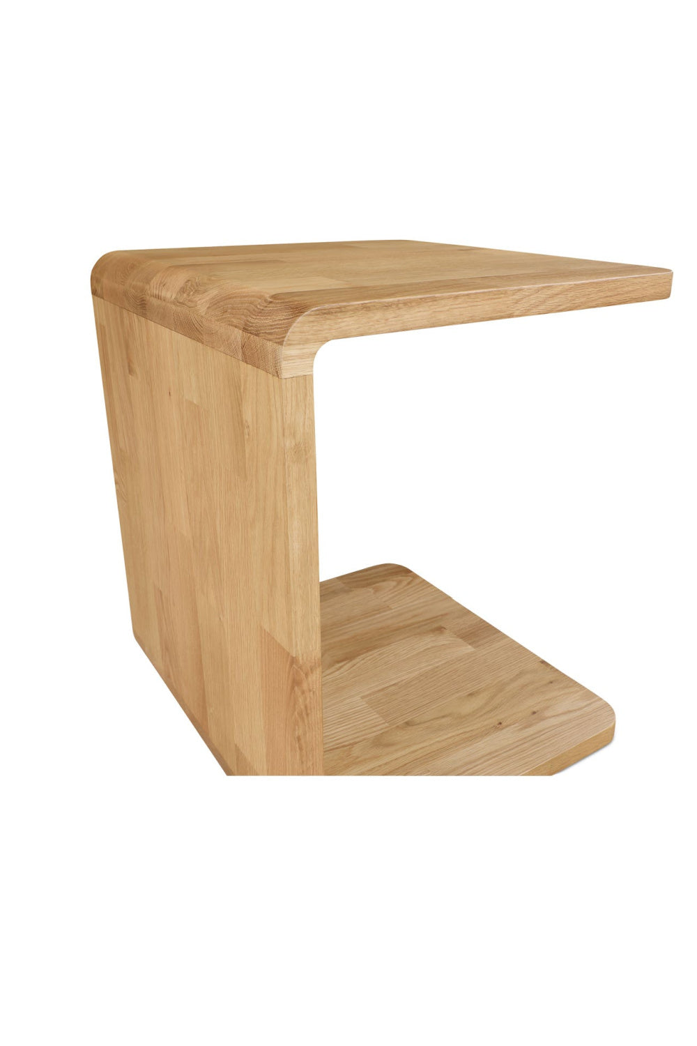Modern European furniture - C-Shape Oak Side Table - www.oroa.com | Oroa.com