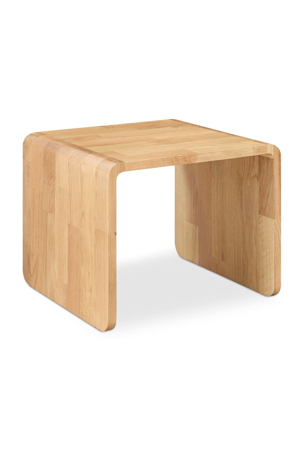 Modern European furniture - C-Shape Oak Side Table - www.oroa.com | Oroa.com