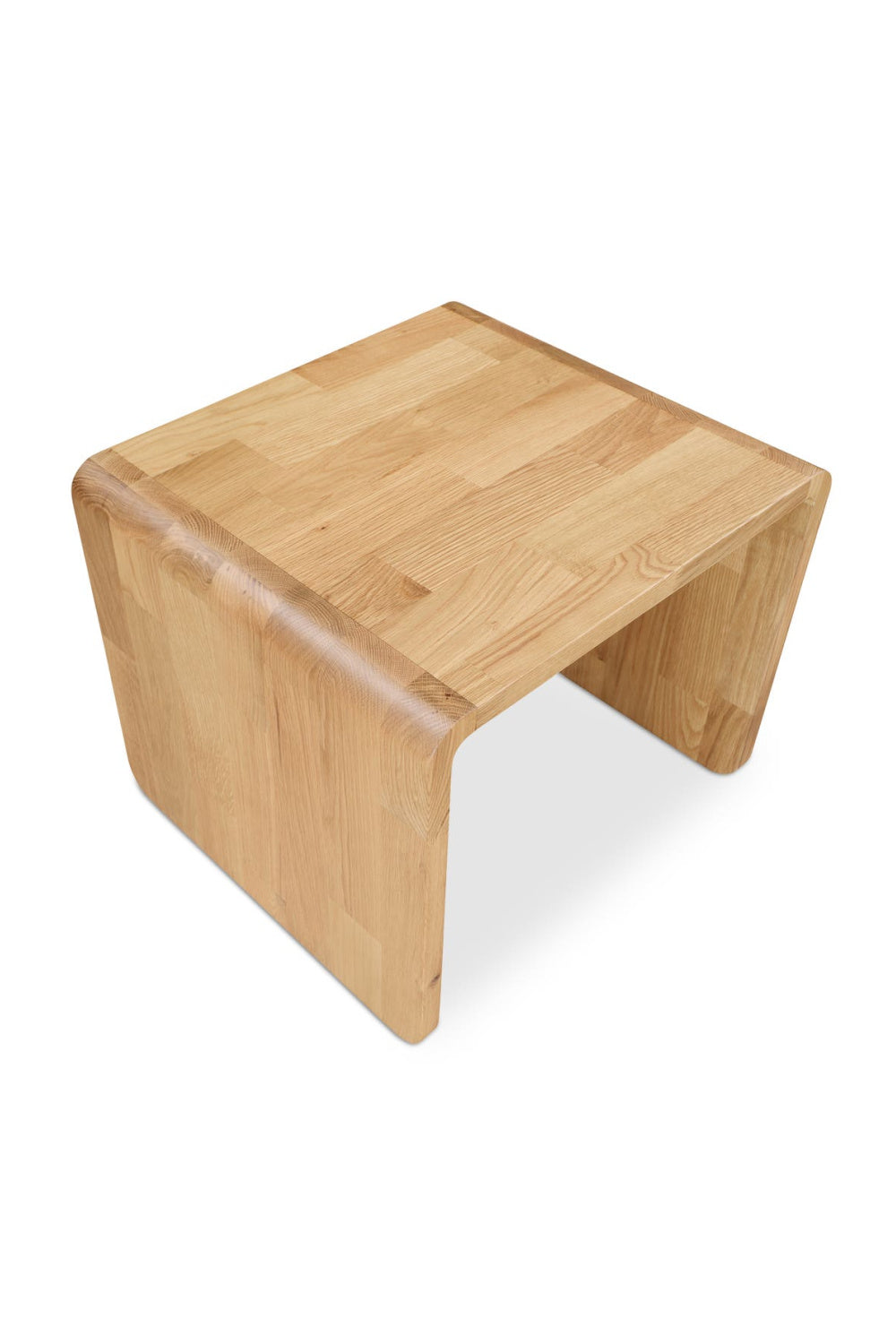 Modern European furniture - C-Shape Oak Side Table - www.oroa.com | Oroa.com