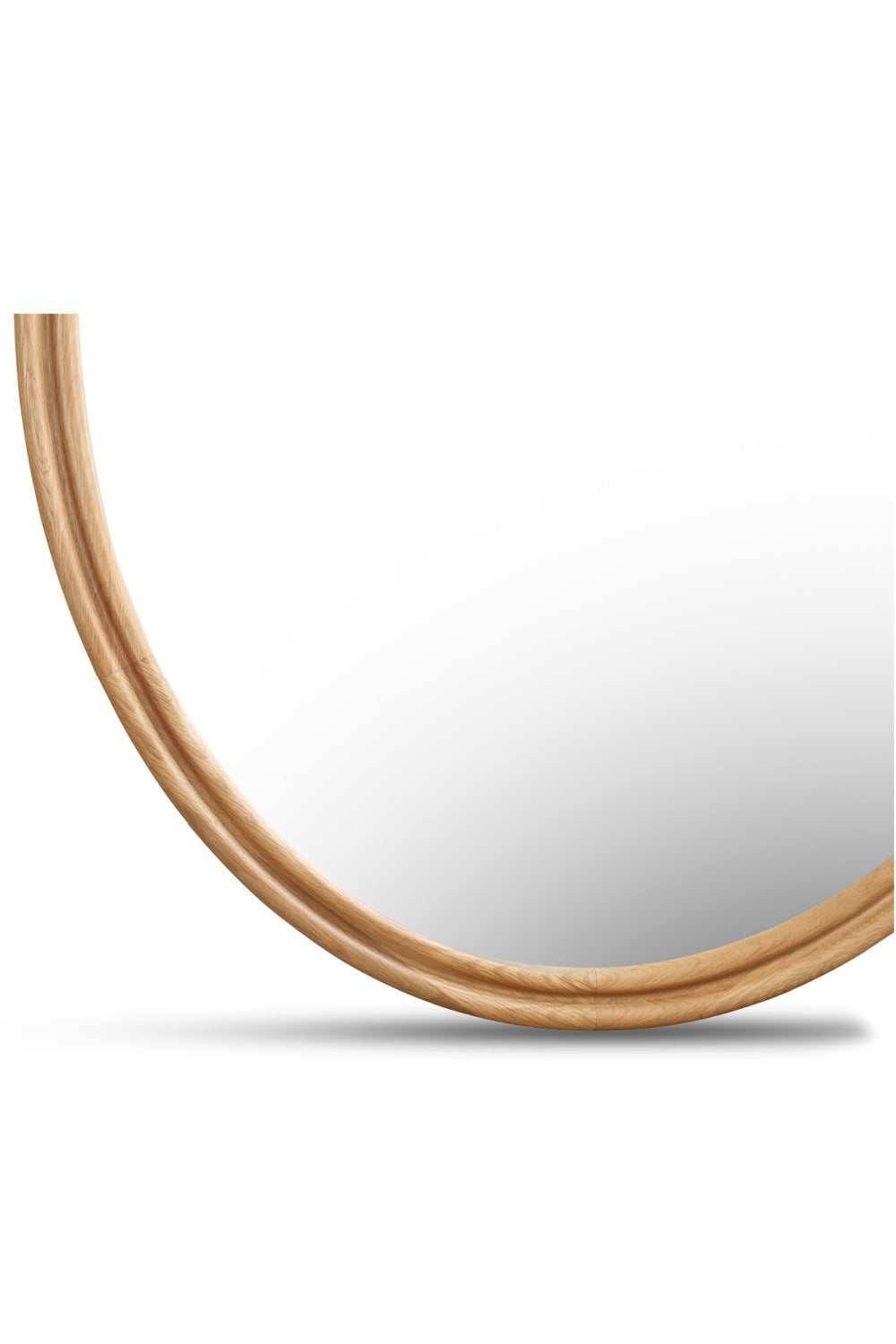 Modern European furniture - Oak Oval Wall Mirror - www.oroa.com | Oroa.com