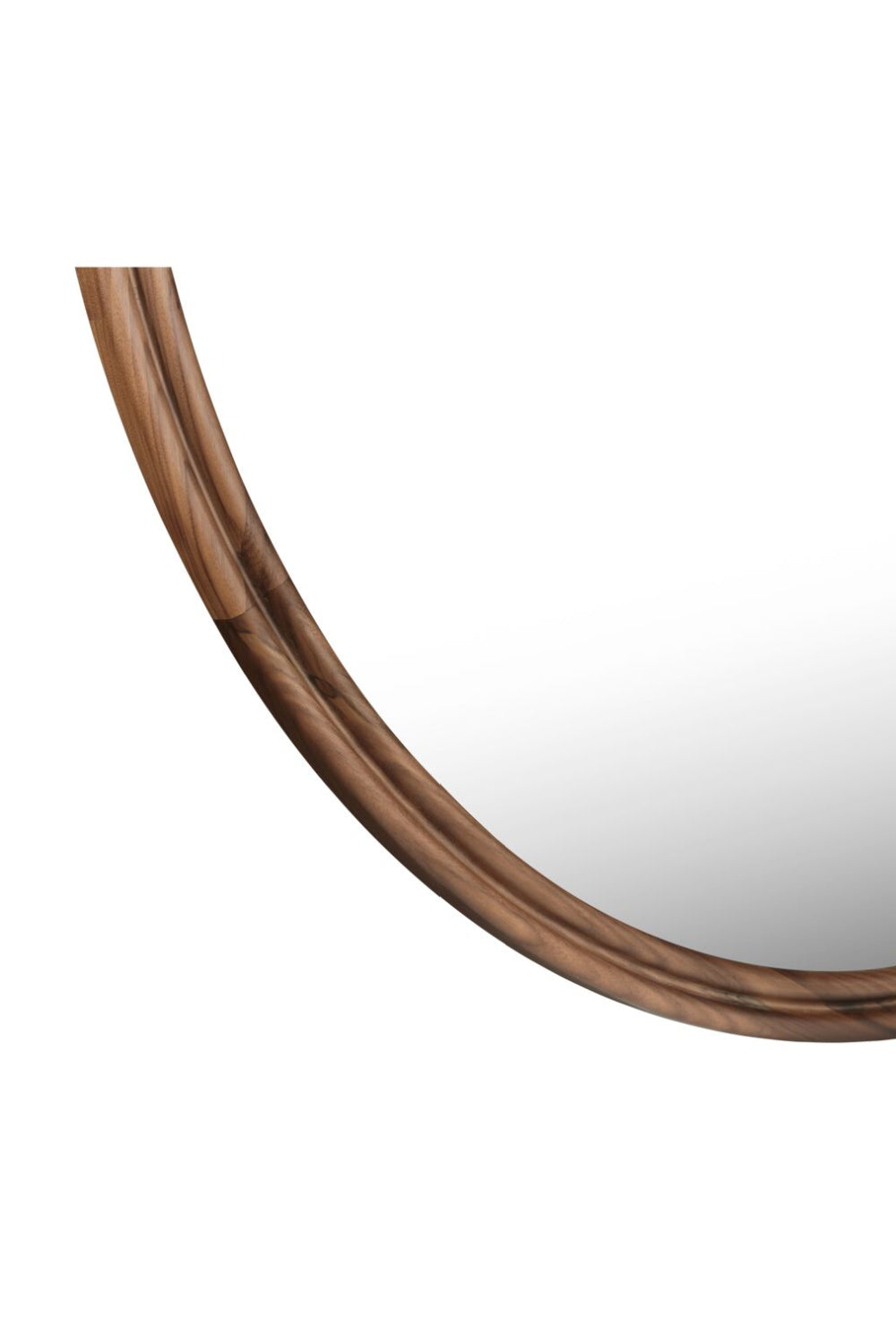 Modern European furniture - Oak Round Wall Mirror - www.oroa.com | Oroa.com