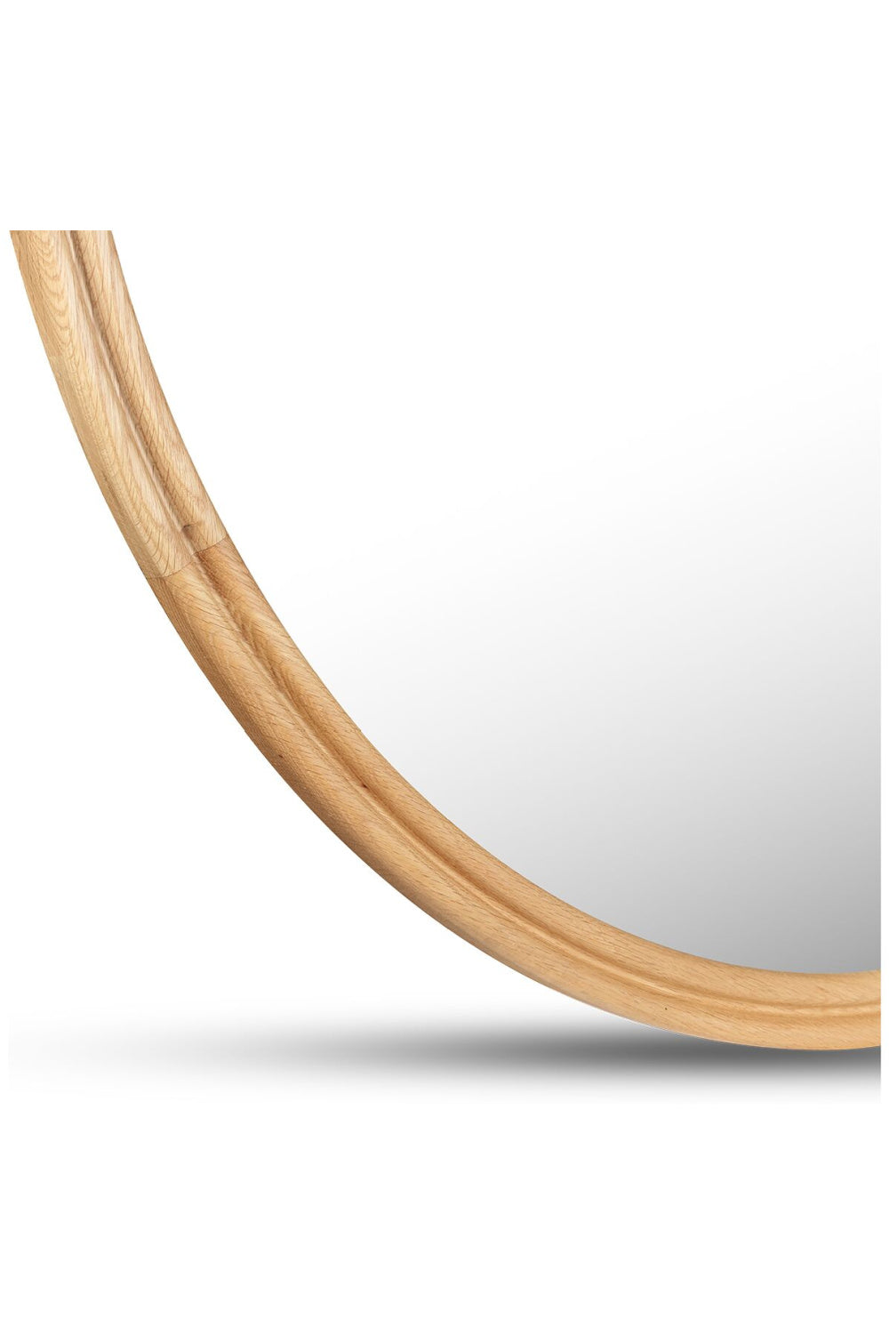 Modern European furniture - Oak Round Wall Mirror - www.oroa.com | Oroa.com