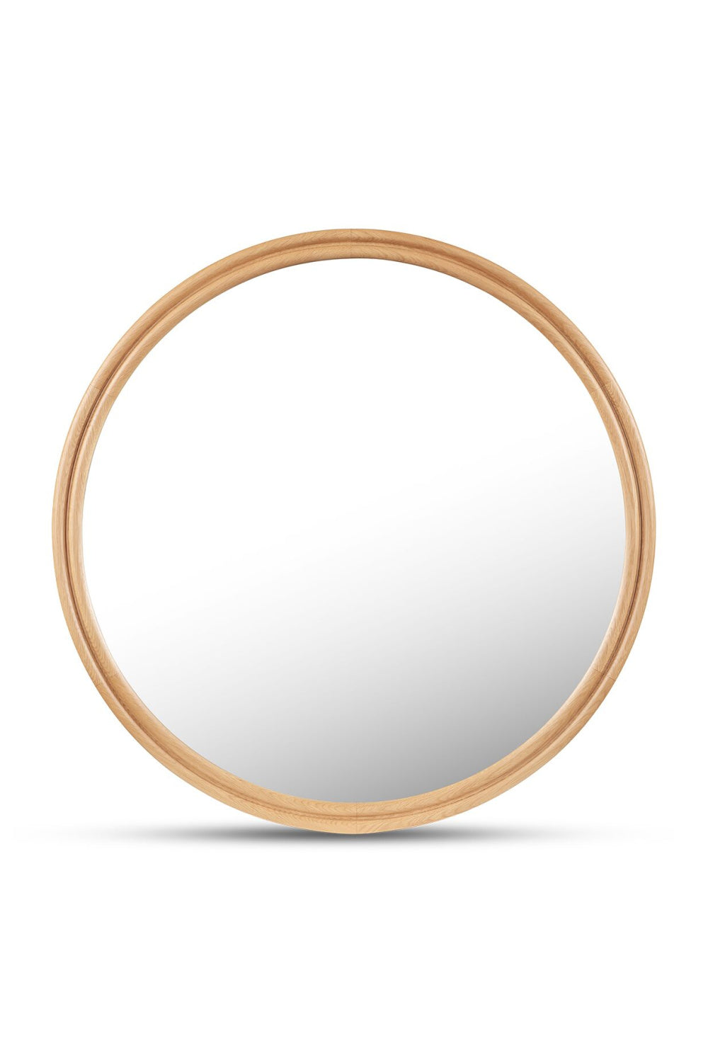 Modern European furniture - Oak Round Wall Mirror - www.oroa.com | Oroa.com