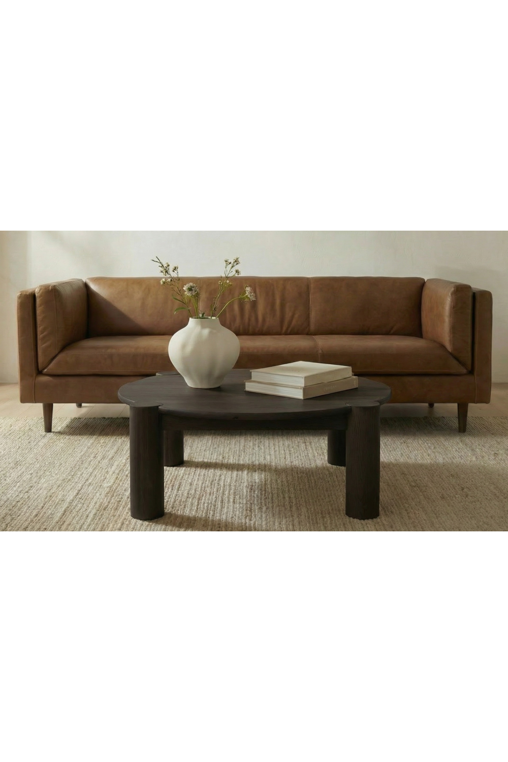 Modern European furniture - 3-Legged Solid Oak Coffee Table - www.oroa.com | Oroa.com