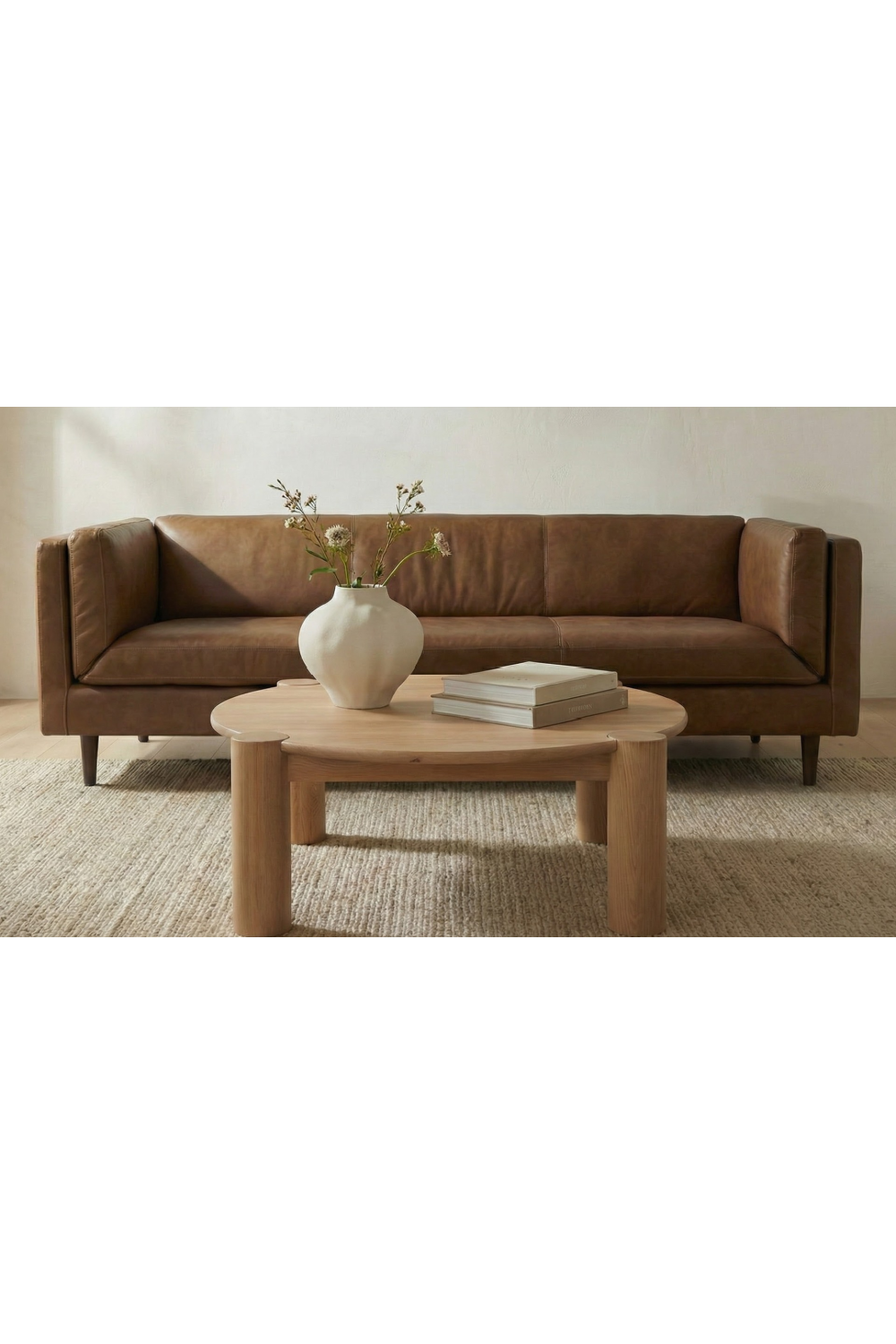 Modern European furniture - 3-Legged Solid Oak Coffee Table - www.oroa.com | Oroa.com