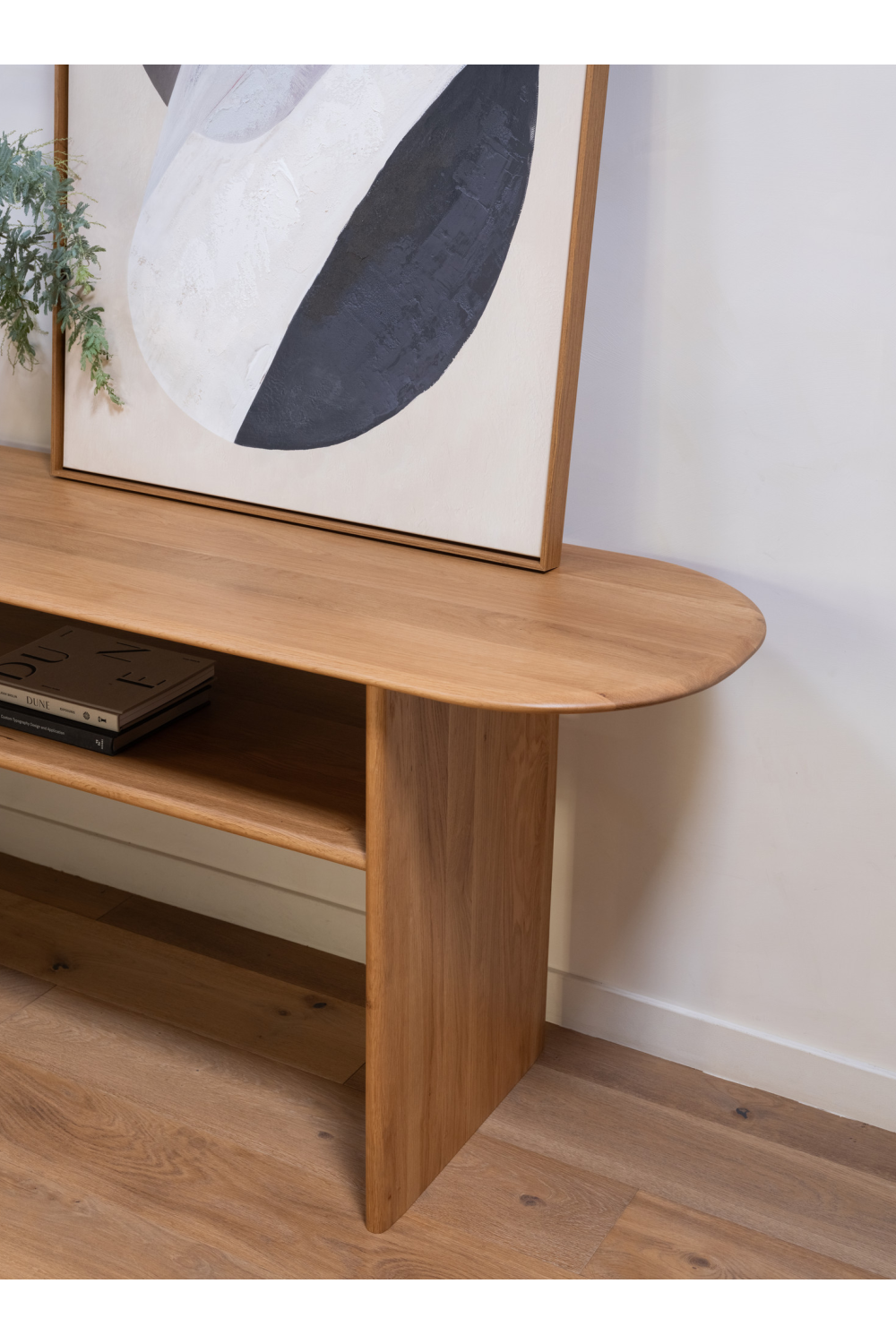 Solid Natural Oak Console Table | Novi Living Ruby | Oroa.com