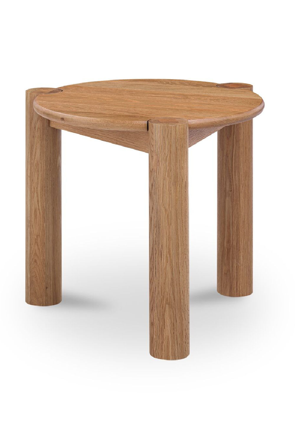 Modern European furniture - 3-Legged Solid Oak Side Table - www.oroa.com | Oroa.com