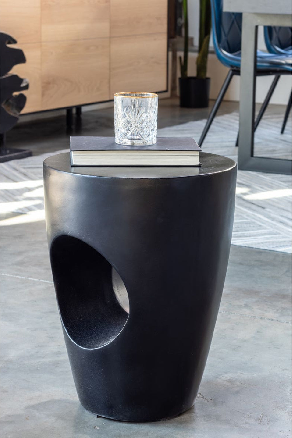 Modern European furniture - Round Cutout Indoor/Outdoor Stool - www.oroa.com | Oroa.com