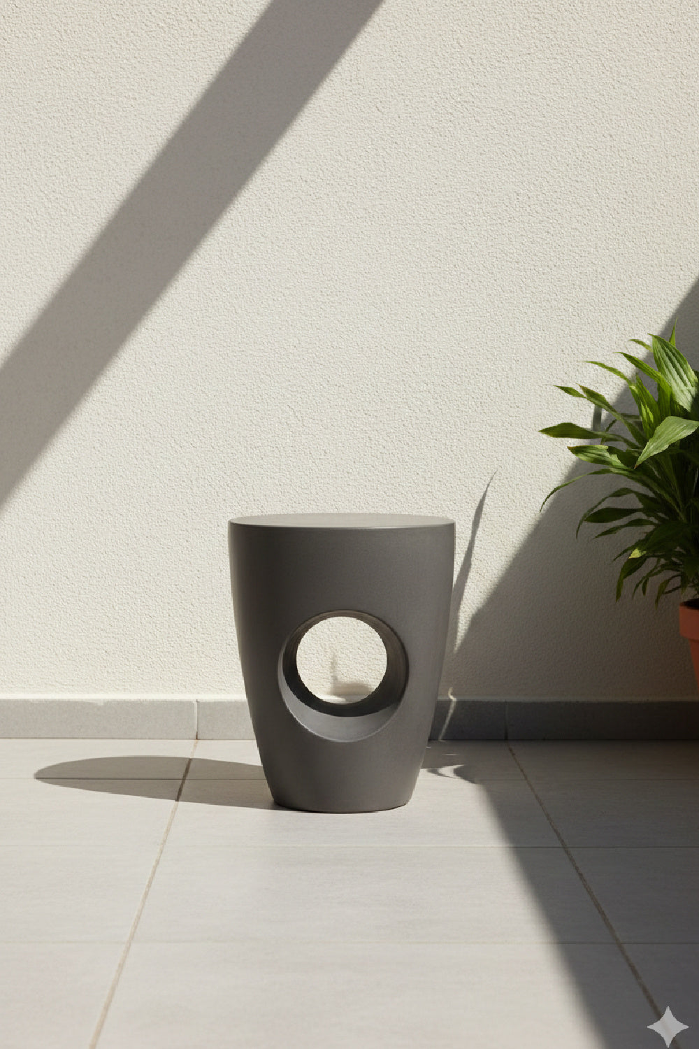 Modern European furniture - Round Cutout Indoor/Outdoor Stool - www.oroa.com | Oroa.com
