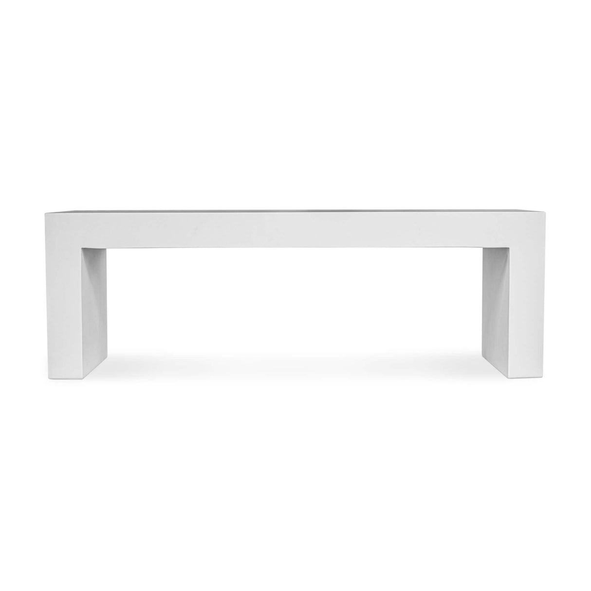 Modern European furniture - White Concrete Outdoor Bench - www.oroa.com | Oroa.com