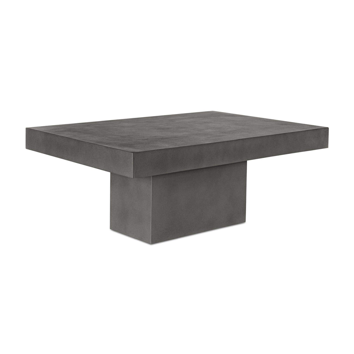 Modern European furniture - Gray Concrete Outdoor Coffee Table - www.oroa.com | Oroa.com