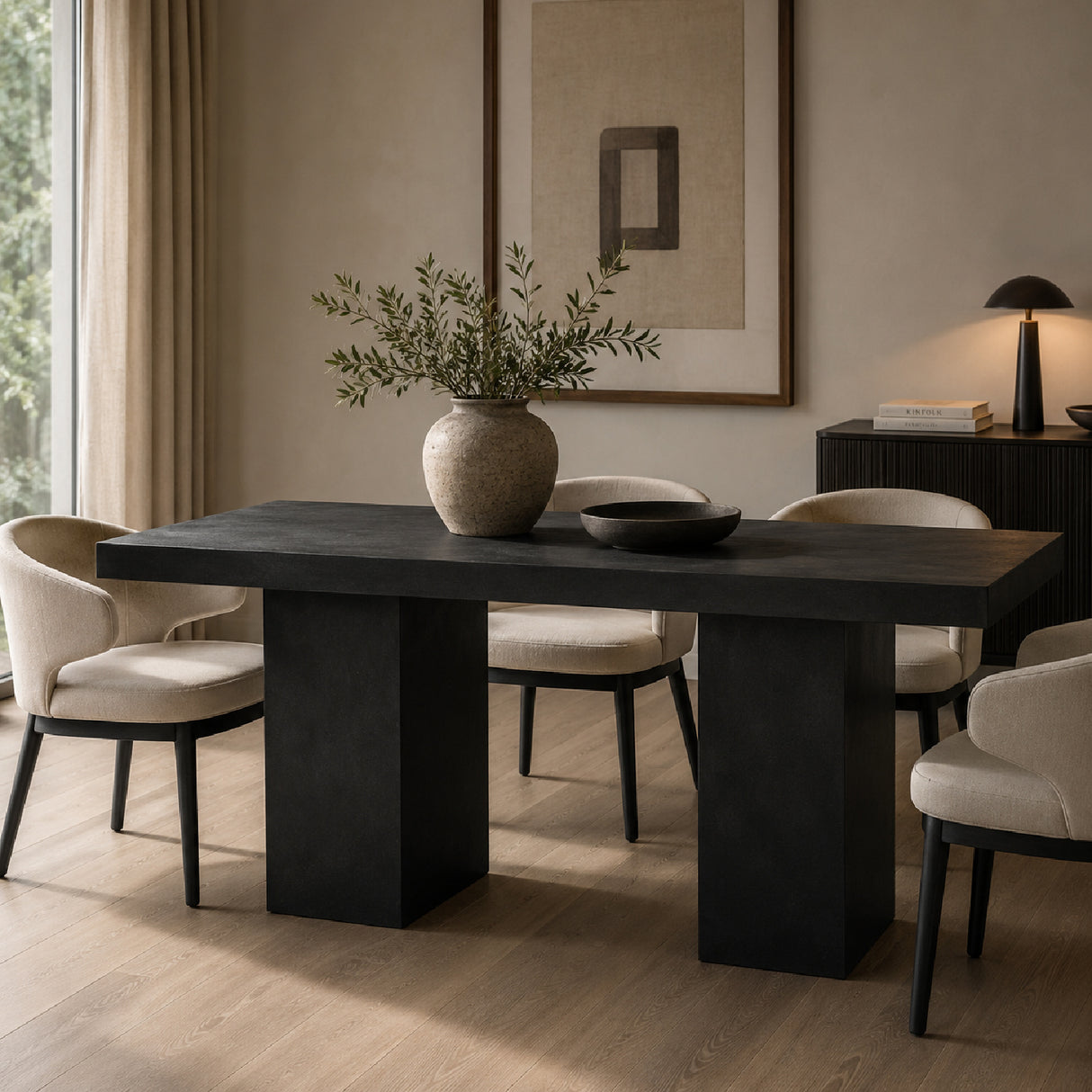 Modern European furniture - Pillar-Legged Indoor/Outdoor Dining Table - www.oroa.com | Oroa.com