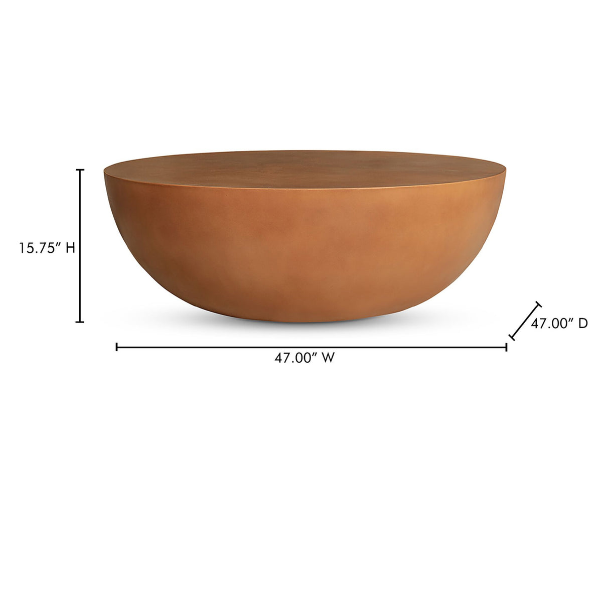Modern European furniture - Bowl-Shaped Indoor/Outdoor Coffee Table - www.oroa.com | Oroa.com