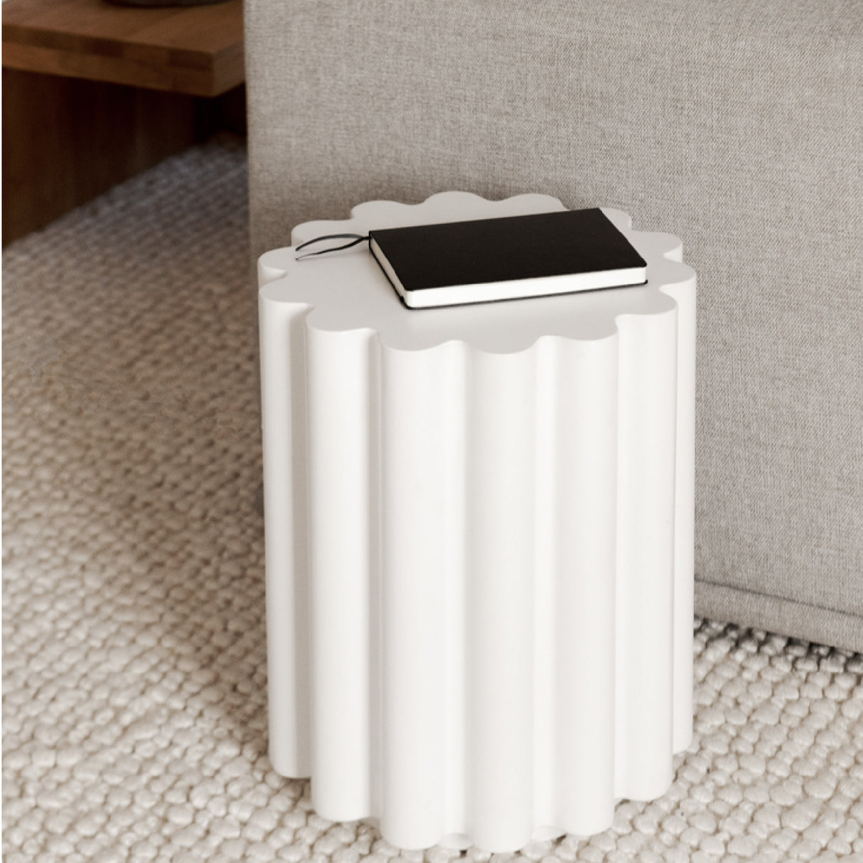 Modern European furniture - Scalloped Indoor/Outdoor Accent Table - www.oroa.com