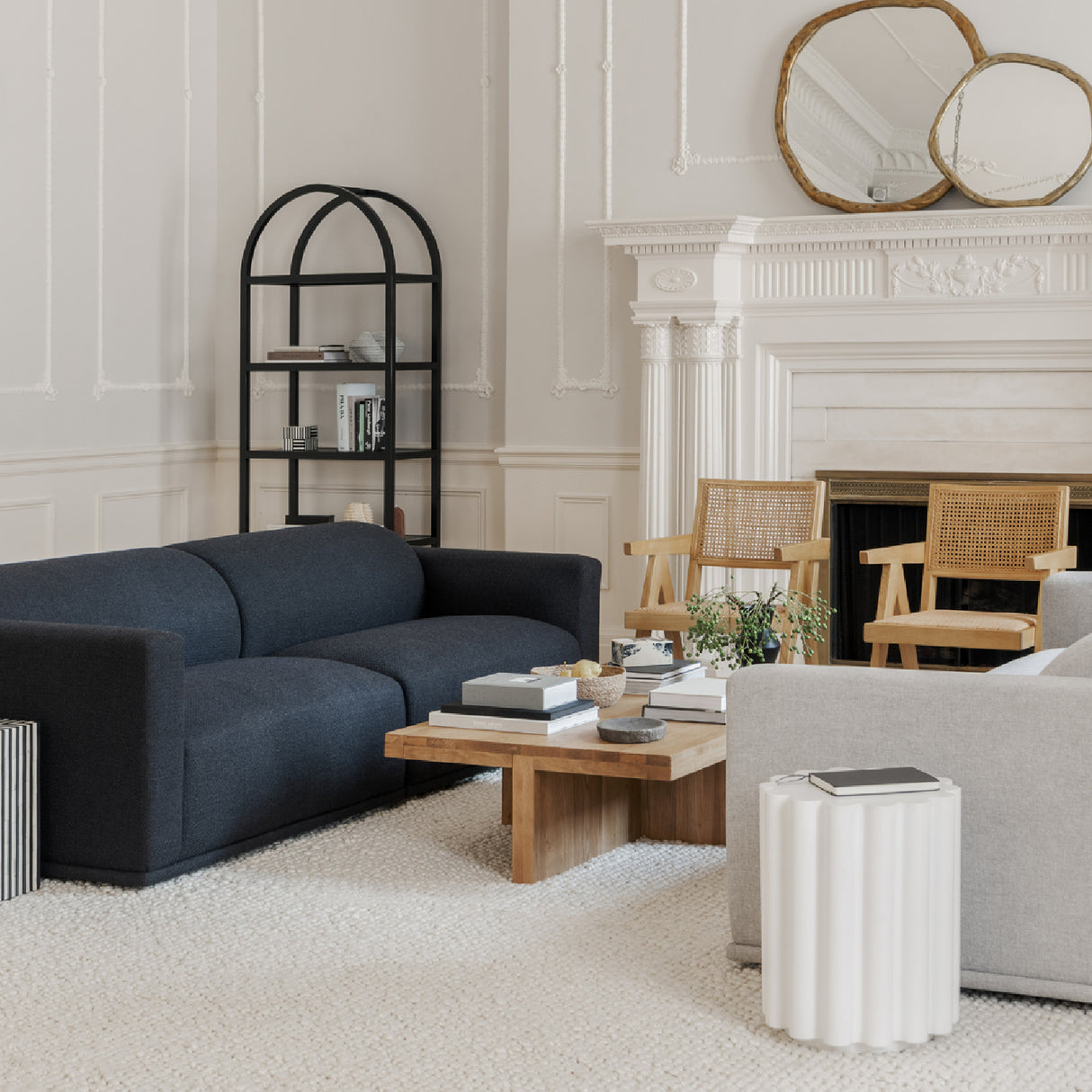 Modern European furniture - Scalloped Indoor/Outdoor Accent Table - www.oroa.com