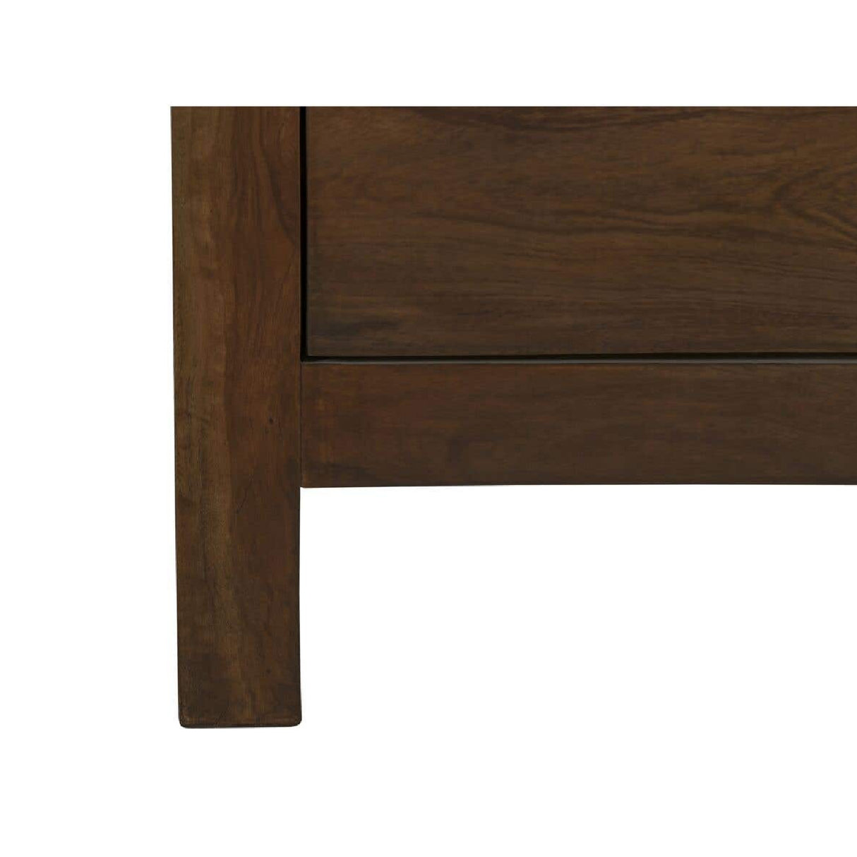 Modern European furniture - Brown Wooden 2-Drawer Nightstand - www.oroa.com