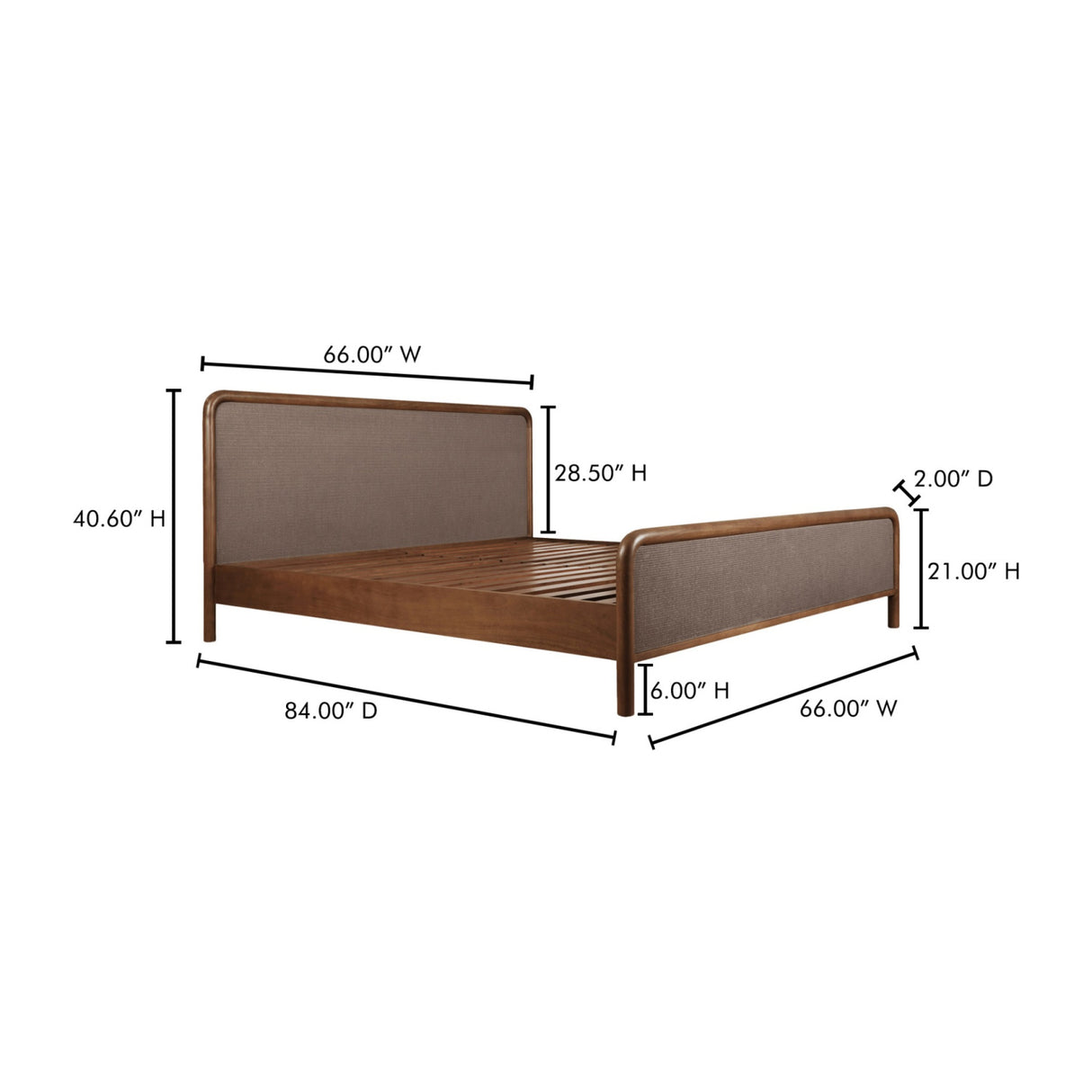Modern European furniture - Brown Tatami Mat Bed - www.oroa.com | Oroa.com