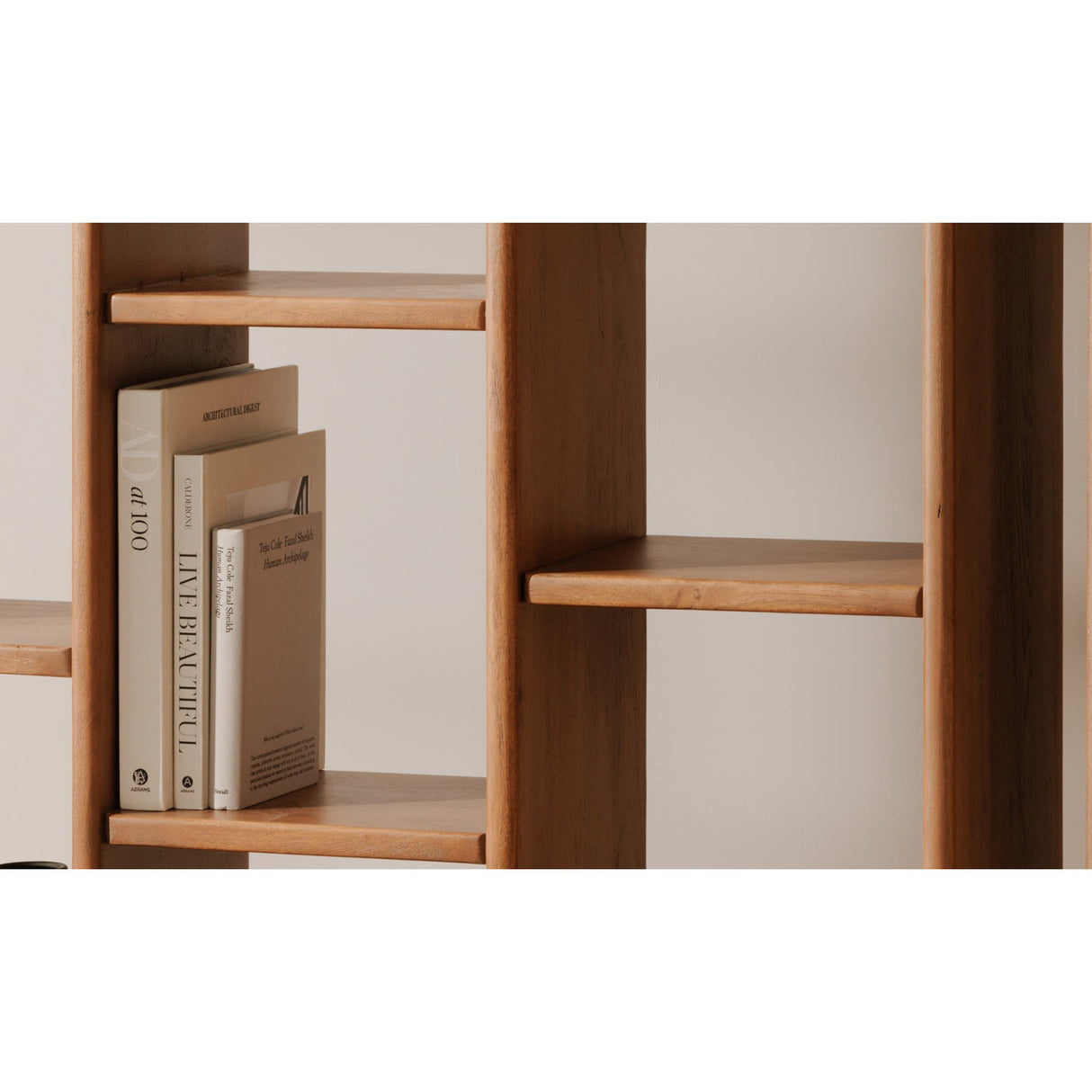Modern European furniture - Solid Acacia 12-Shelf Bookcase - www.oroa.com