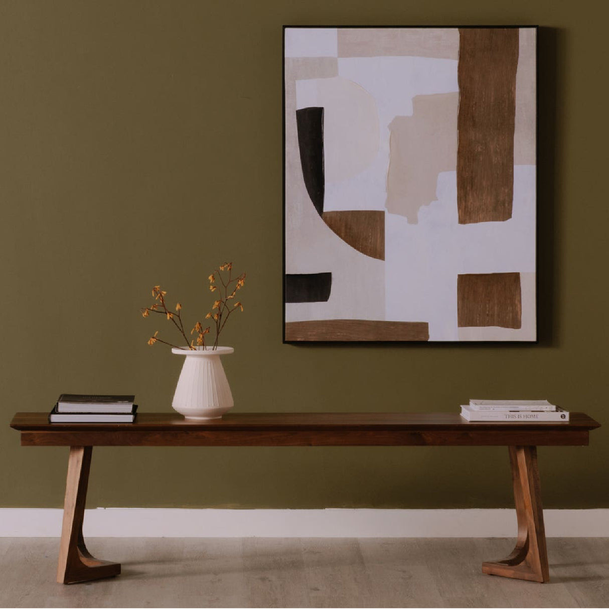 Modern European furniture - Solid Walnut Bench - www.oroa.com | Oroa.com