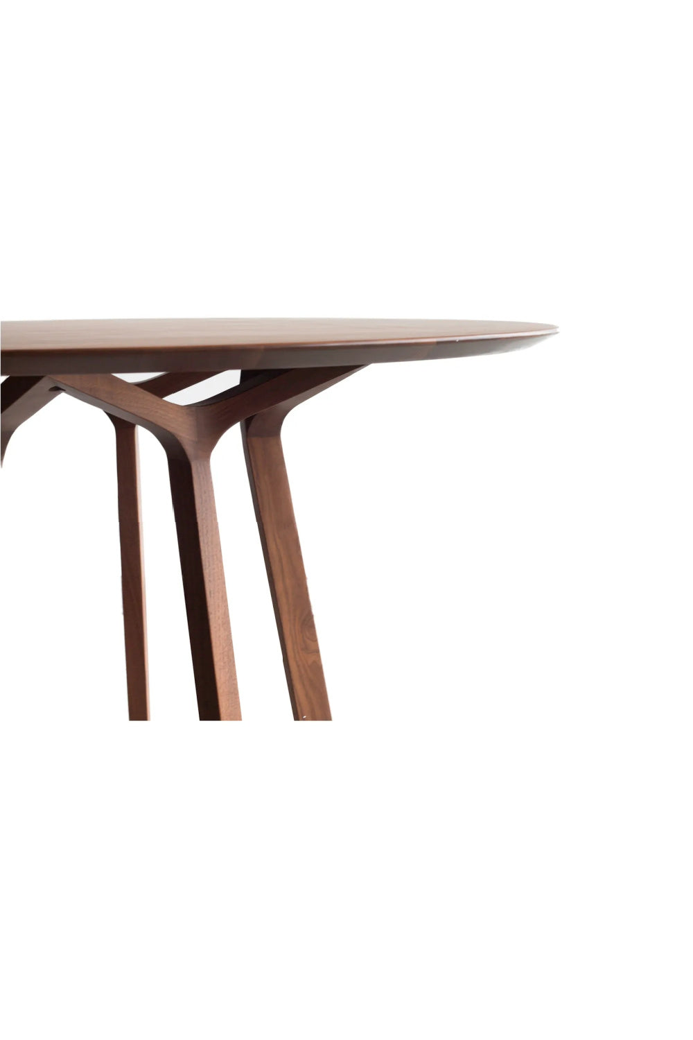 Modern European furniture - Walnut Round Dining Table - www.oroa.com | Oroa.com