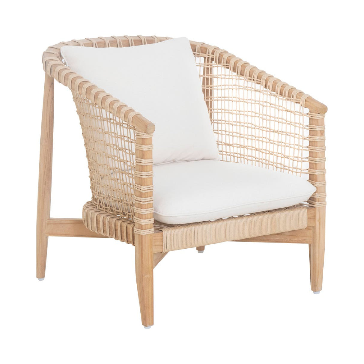 Modern European furniture - White Weave Outdoor Lounge Chair - www.oroa.com | Oroa.com