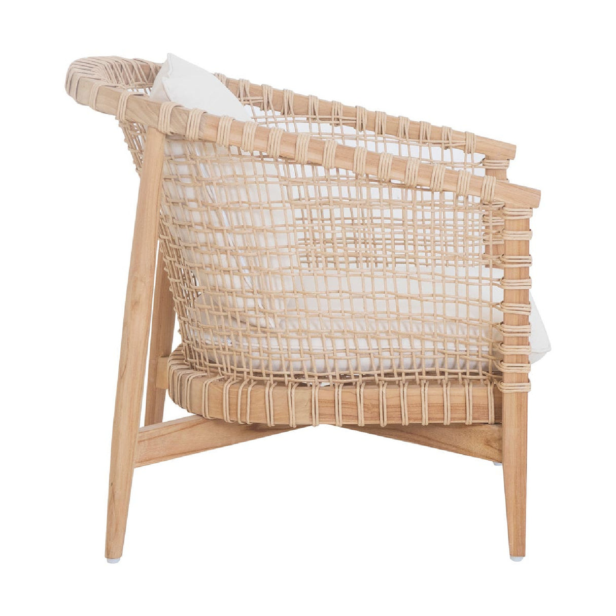 Modern European furniture - White Weave Outdoor Lounge Chair - www.oroa.com | Oroa.com
