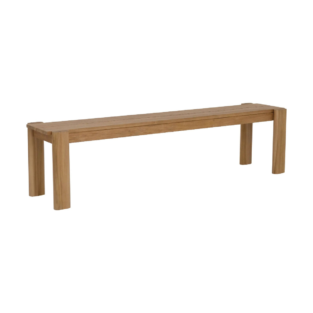 Modern European furniture - Natural Teak Outdoor Dining Bench - www.oroa.com | Oroa.com