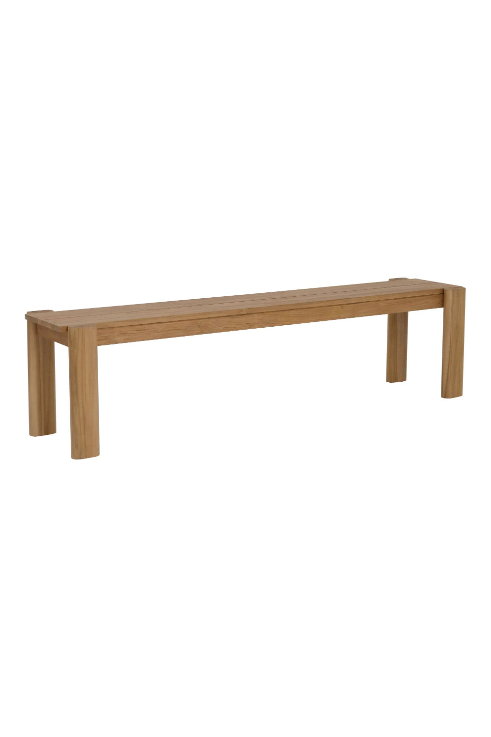 Modern European furniture - Natural Teak Outdoor Dining Bench - www.oroa.com | Oroa.com