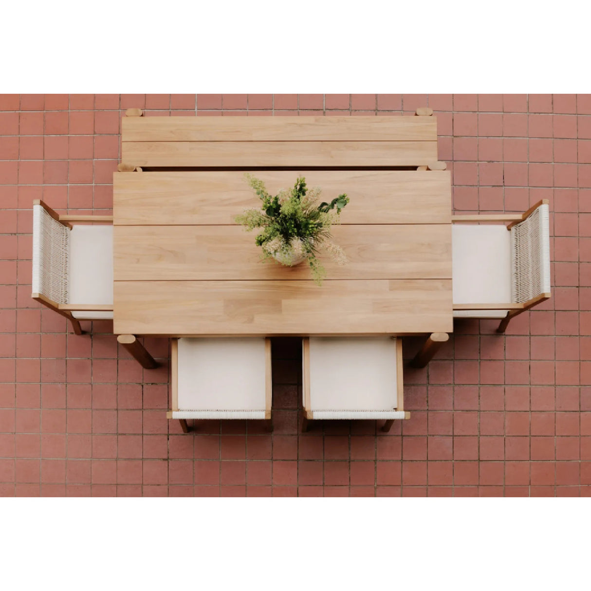 Modern European furniture - Natural Teak Outdoor Dining Bench - www.oroa.com | Oroa.com