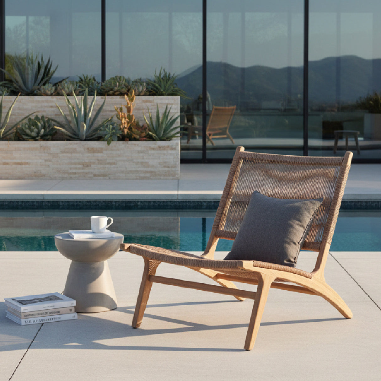Modern European furniture - Wicker Outdoor Lounge Chair - www.oroa.com | Oroa.com