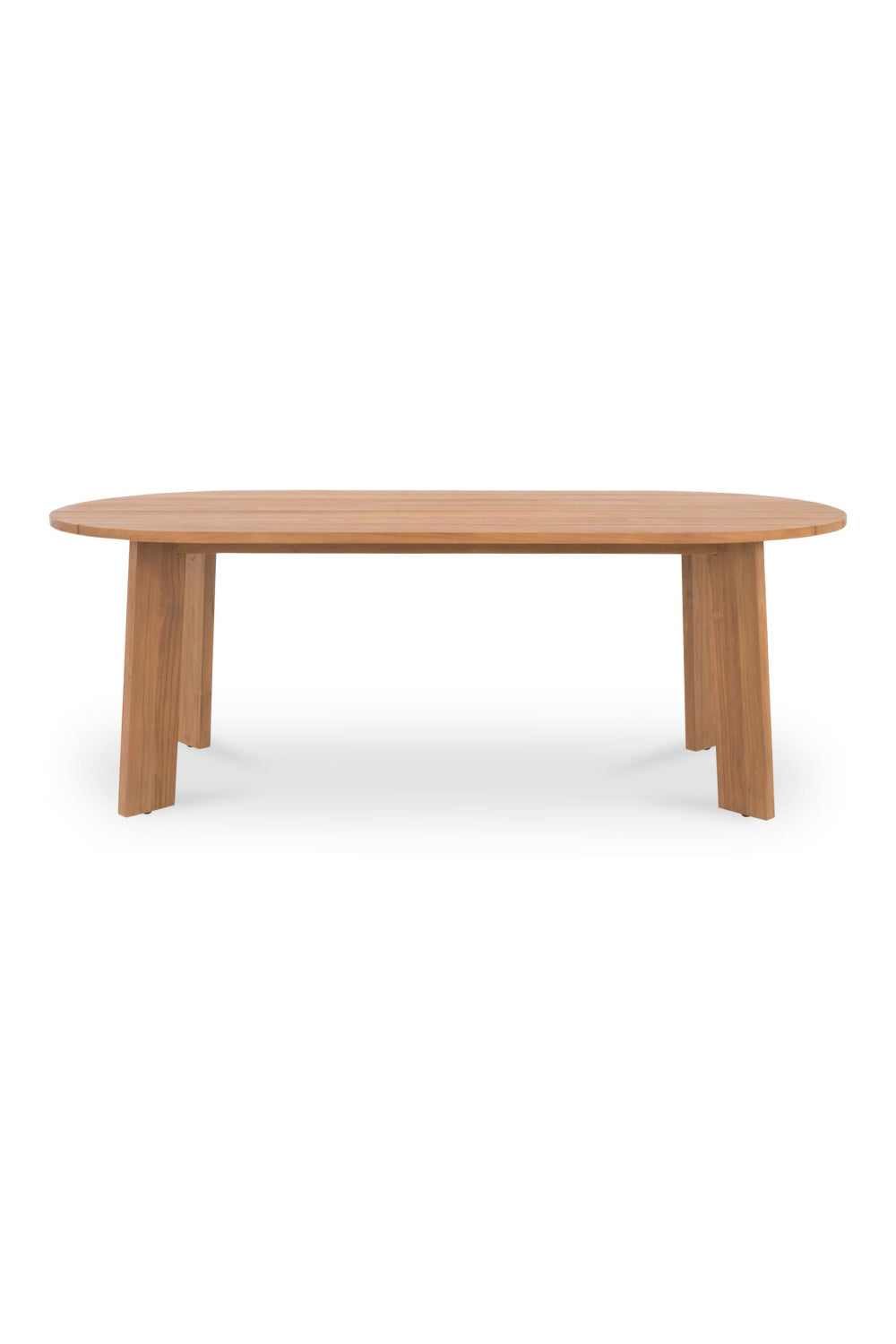 Modern European furniture - Slatted Teak Outdoor Dining Table - www.oroa.com | Oroa.com