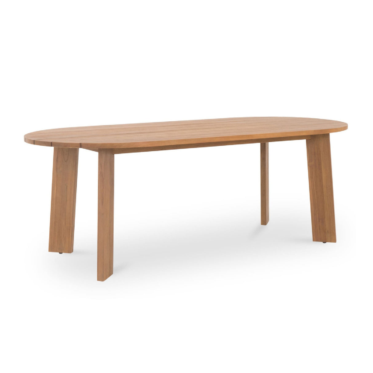 Modern European furniture - Slatted Teak Outdoor Dining Table - www.oroa.com | Oroa.com