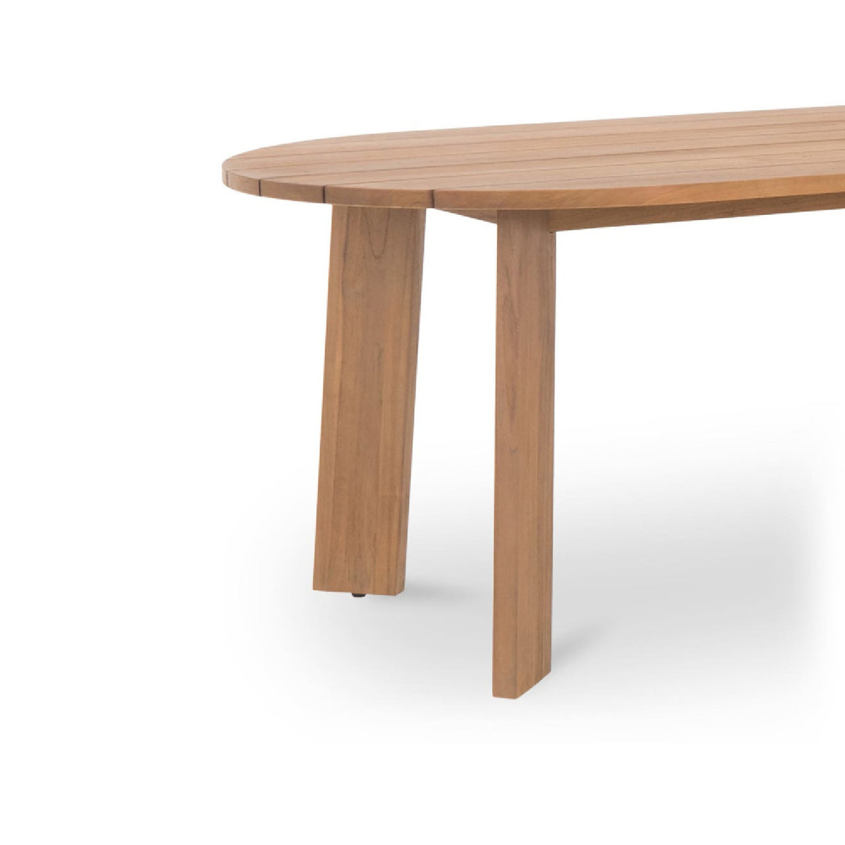 Modern European furniture - Slatted Teak Outdoor Dining Table - www.oroa.com | Oroa.com